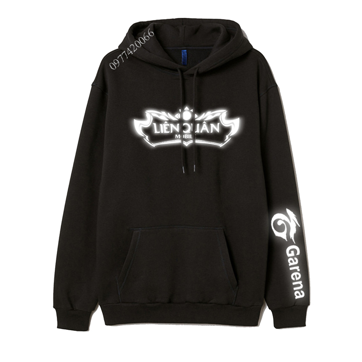 áo liên quân phản quang, áo hoodie liên quân mobile phản quang, áo hoodie liên quân
