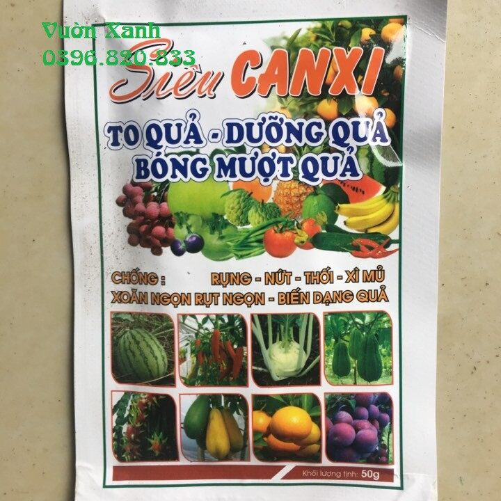 Phân bón trung lượng Siêu Canxi gói 50gr