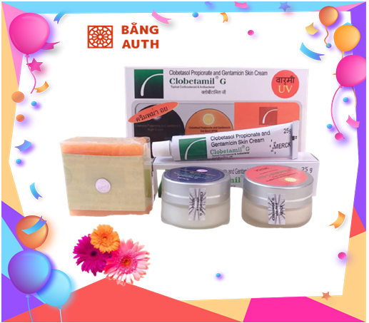 TẾT - bộ kem giảm nám tàn nhang mờ thâm Clobetamil G 4 in 1 - shop bằng auth