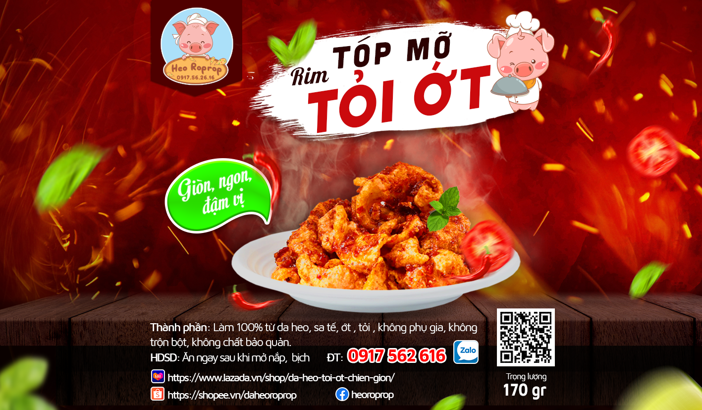 Tóp mỡ rim mắm tỏi ớt_heo roprop_hủ