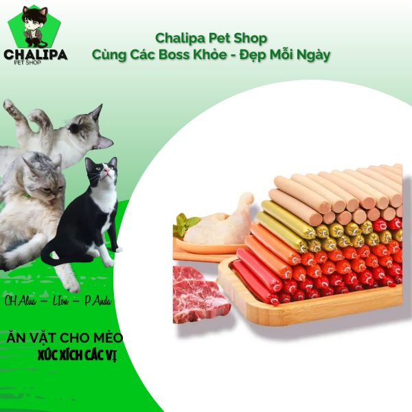 Xúc xích thưởng cho chó mèo