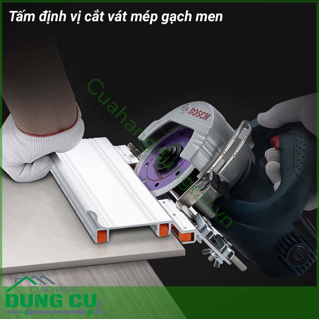 Cữ định vị 45 độ cắt mép gạch đá lắp máy cắt gạch cầm tay