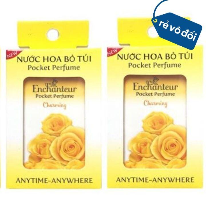 Combo 2 chai nước hoa bỏ túi Enchanteur 18ml mẫu mới 250 lần sử dụng