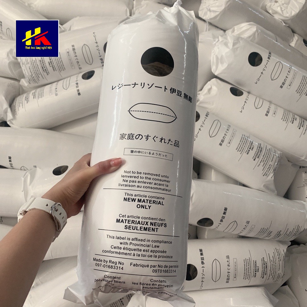 Ruột gối bông nằm Nhật Bản cao cấp, Ruột gối bông hàng chính hãng - Hồng Kỳ