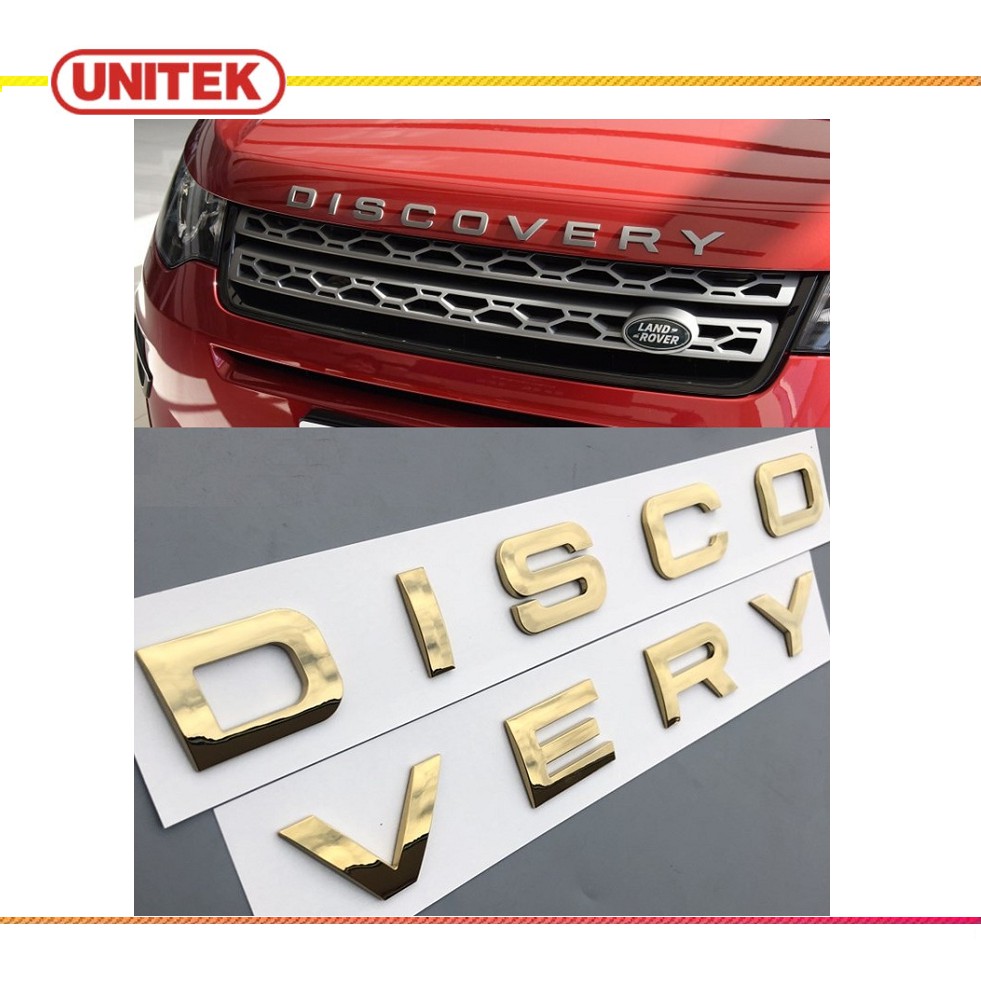 Chữ nổi 3d discovery trang trí xe ô tô