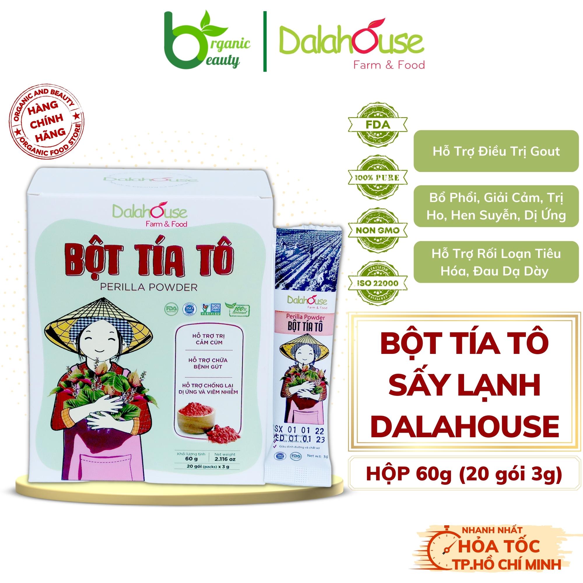 Bột tía tô dalahouse - bột tía tô hữu cơ sấy lạnh nguyên chất dalahouse - hộp 60g