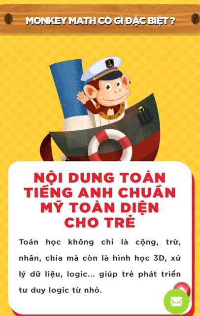 Monkey math trọn đời- Toán tiếng anh cho trẻ em 3-8 tuổi