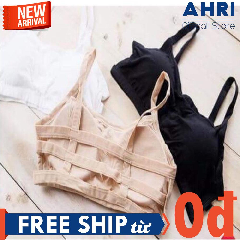 Áo Bra 3 dây ngang vải cotton mềm mịn ôm ngực, có đệm ngực