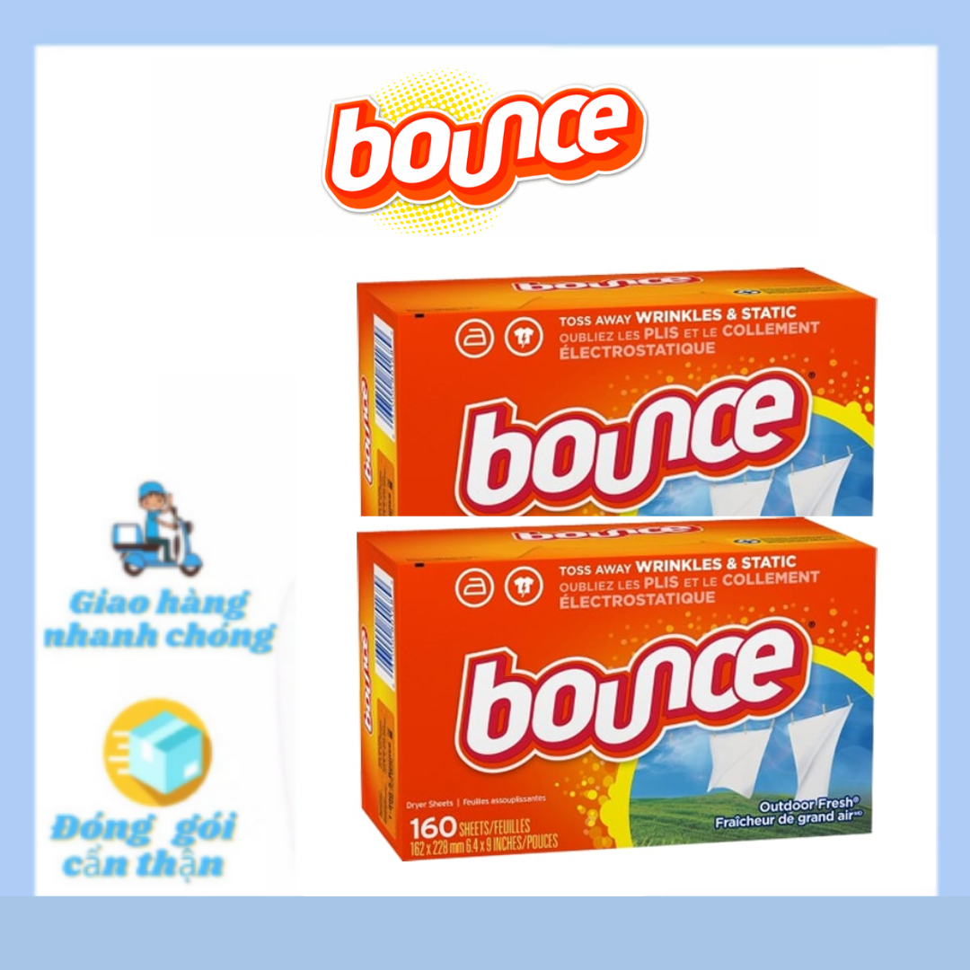 Giấy Thơm Quần Áo Bounce 160 Tờ