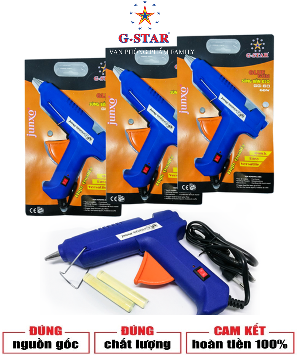Súng bắn keo G-STAR công suất chuẩn 20w / 60w cho thời gian làm nóng nhanh chóng sẽ đáp ứng tốt mọi nhu cầu thi công lắp đặt của bạn