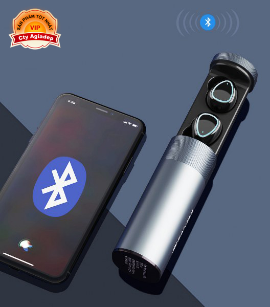 Tai nghe không dây Chống nước Bluetooth 5.0 công nghệ mới nhất IPX7 (Hàng hiệu Sansui trăm năm Nhật Bản) - Âm thanh Hifi Tuyệt đỉnh - Hàng siêu giàu