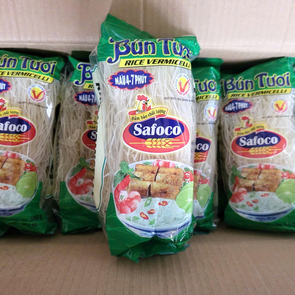 [SET 5 gói X 300gr] BÚN TƯƠI SAFOCO Rice Vermicelli