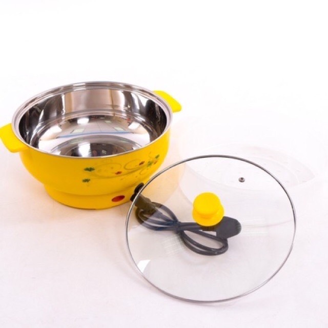 Nồi lẩu mini,  dành cho 2- 3 người ăn cách nhiệt, đa năng tiện dụng có thể luộc, nấu, hấp