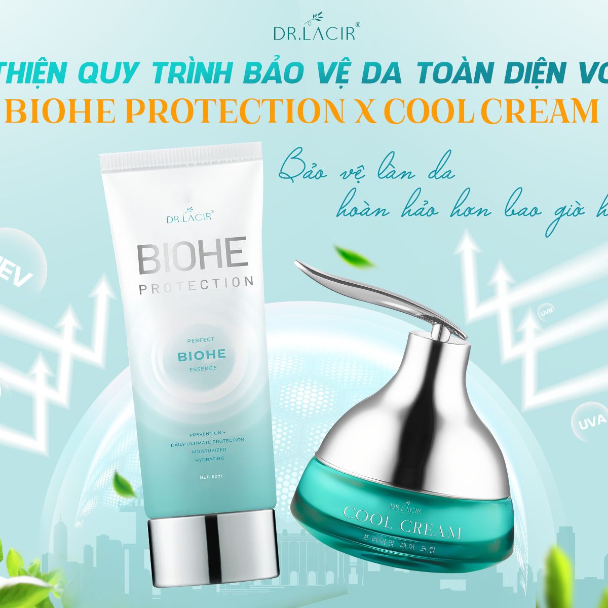 Kem Chống Nắng Dr.lacir Make Up, Chống nắng, Dưỡng Da