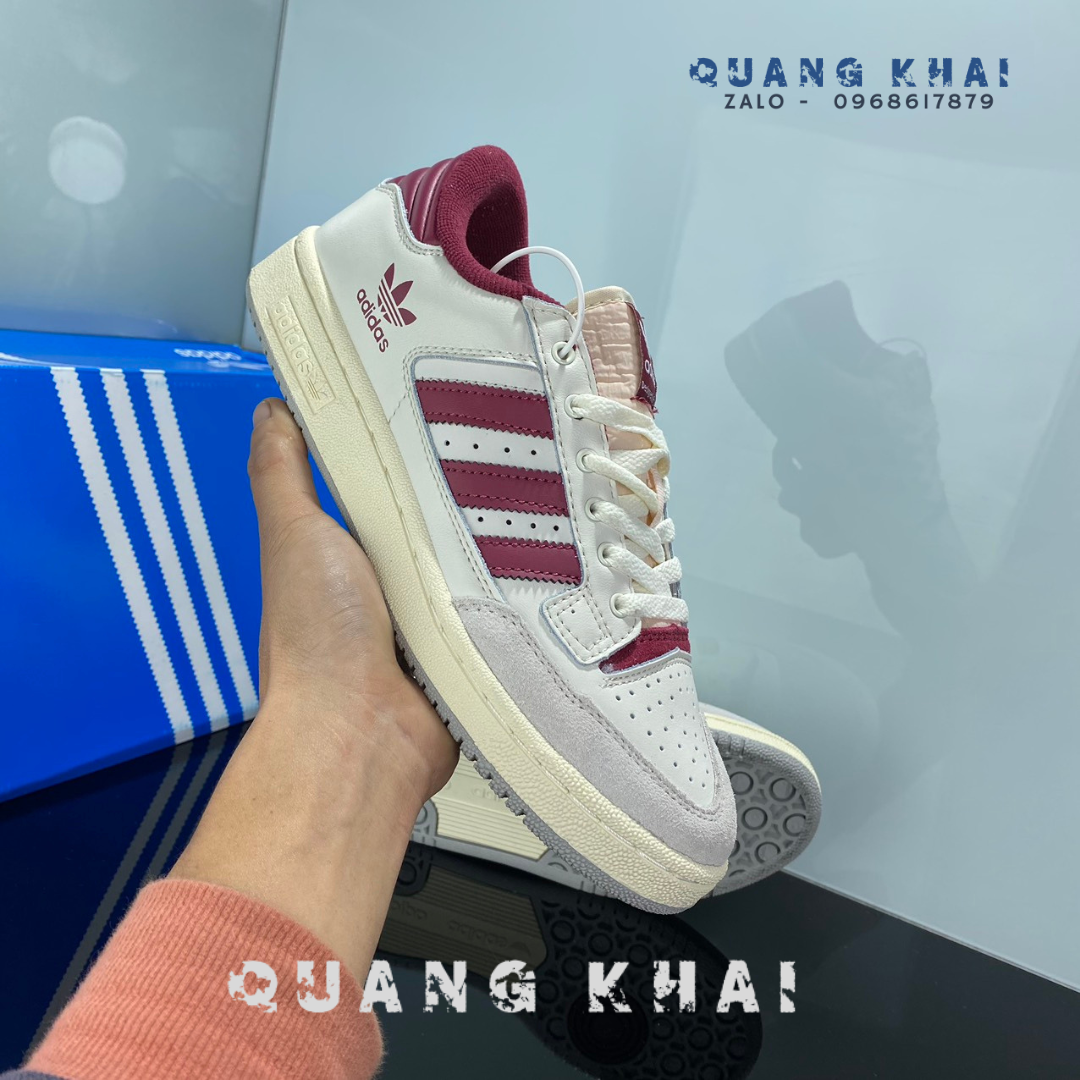 Giày Thể Thao Nam Nữ [QUANG KHẢI STORE] adidas CENTENNIAL 85 đỏ / Trắng mây  / Trắng kem 