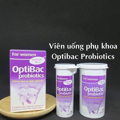 Optibac tím phụ khoa - phòng ngừa hỗ trợ điều viêm phụ khoa - hộp 90 viên