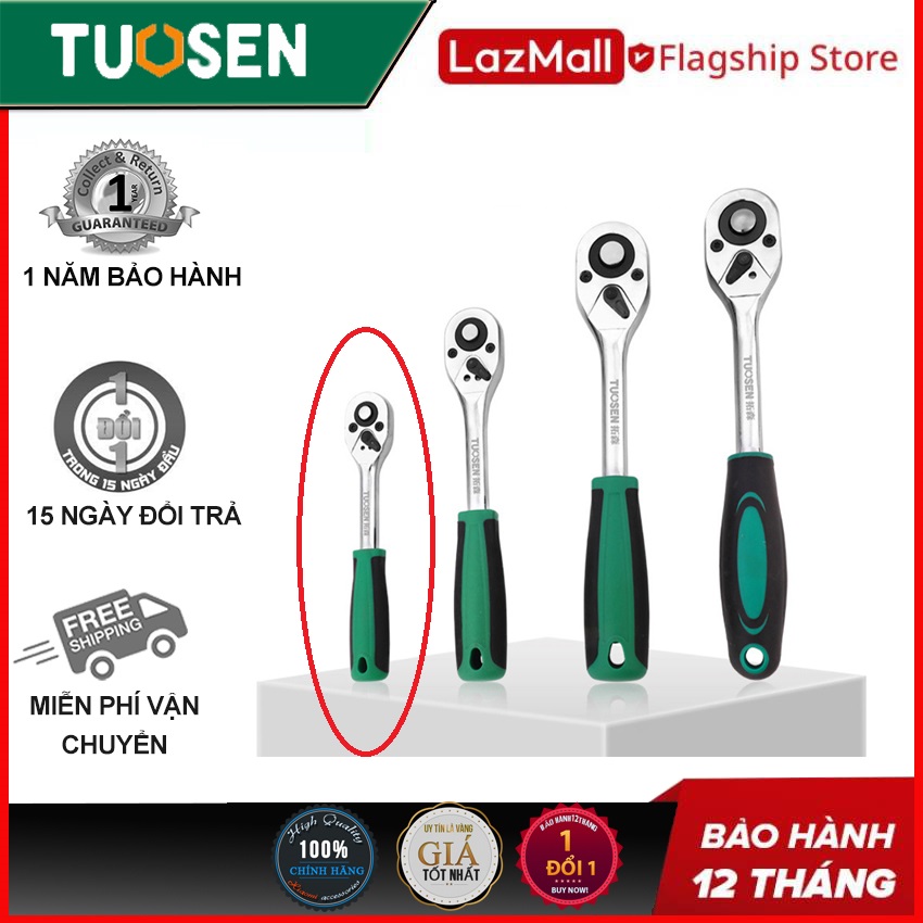 Cần xiết lực 2 chiều tự động 1/2 1/4 3/8 inch - Chính hãng Tuosen