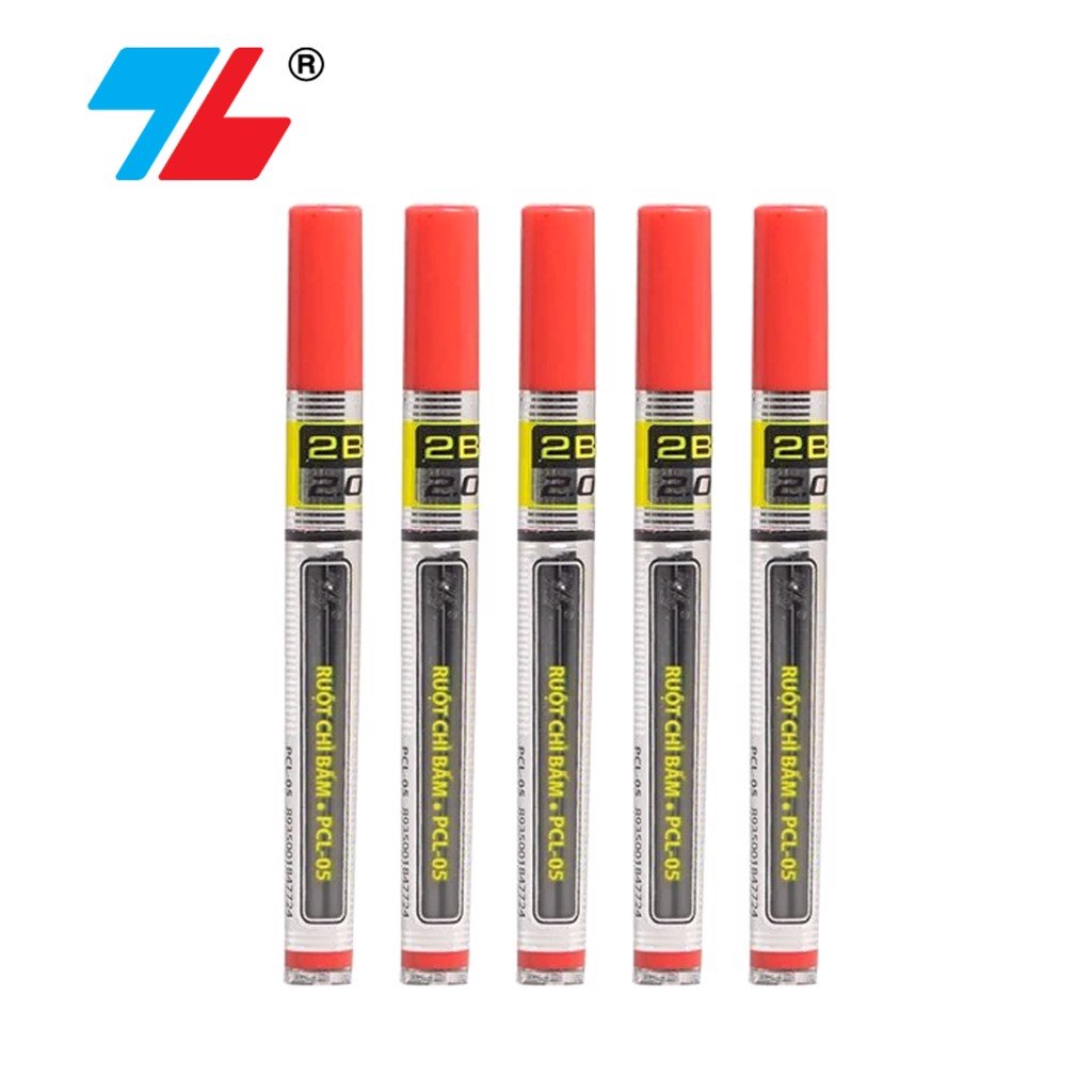 Combo 5 ống ruột bút chì thiên long pcl-05-bút máy sài gòn