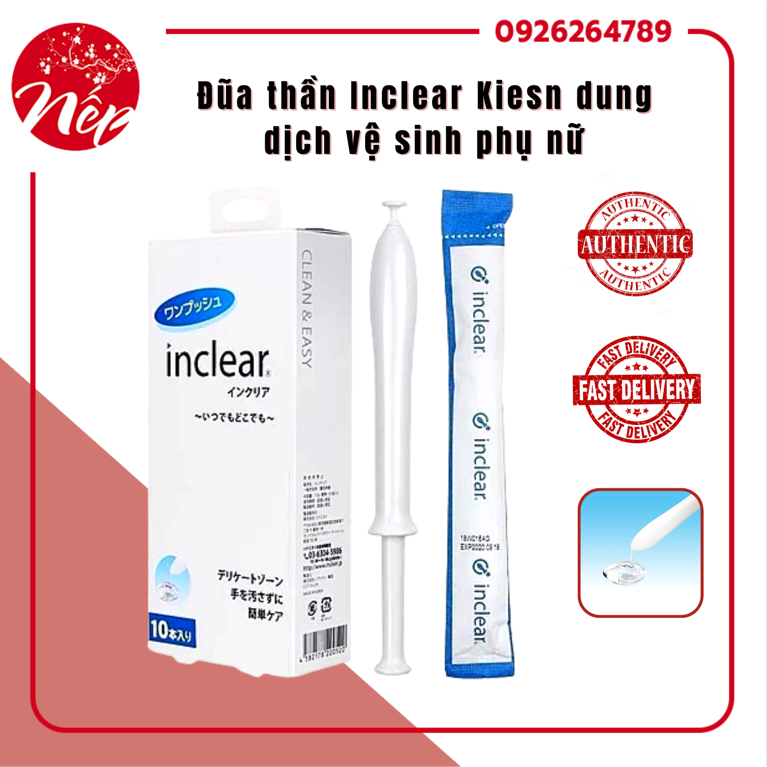 Đũa thần Inclear Kiesn dung dịch vệ sinh phụ nữ Nhật Bản