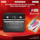 [SIÊU SALE HÈ 20H 4-7.5] Nồi chiên không dầu kết hợp lò nướng Tefal Oven FW6058KR - 20L