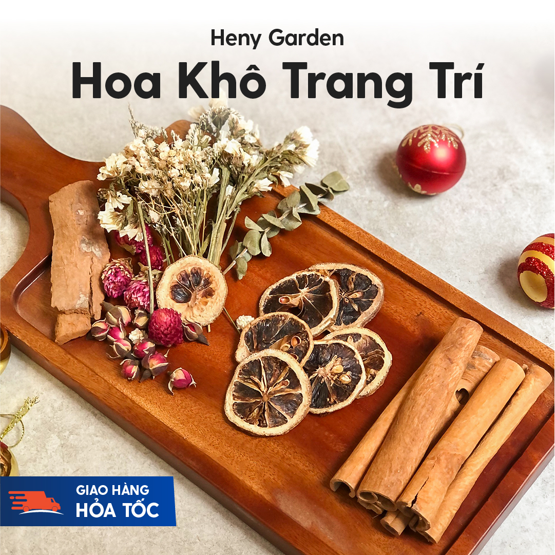Hoa Trang Trí Nến Thơm Decor Nguyên Liệu Tự Làm Nến Tại Nhà (Nhiều Phân Loại) HENY GARDEN