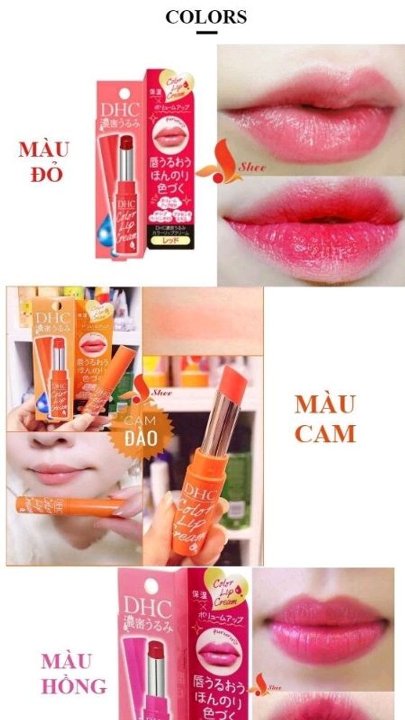 Son dưỡng có màu DHC Color Lip Cream của Nhật Bản