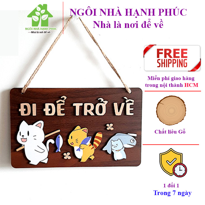 Bảng gỗ decor trang trí nhà cửa 🚀bảng đi để trở về🚀