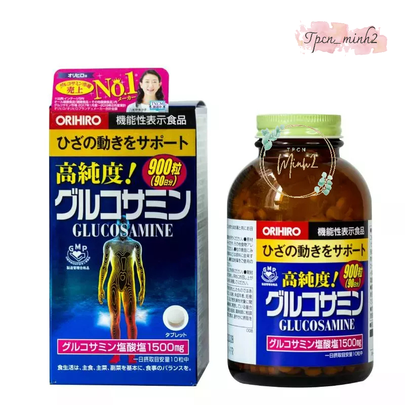 Viên uống bổ sung Glucosamine Orihiro Nhật Bản giảm đau xương khớp 900 viên