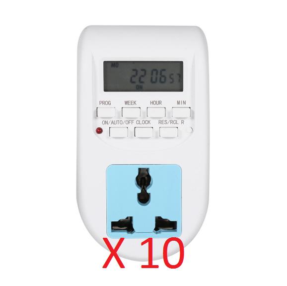 Combo 10 Ổ cắm hẹn giờ điện tử AL-06 220v -10A, ổ cắm hẹn giờ điện tử AL06, ổ cắm hẹn giờ đếm ngược, ổ cắm hẹn giờ lập trình điện tử, ổ cắm hẹn giờ tự động