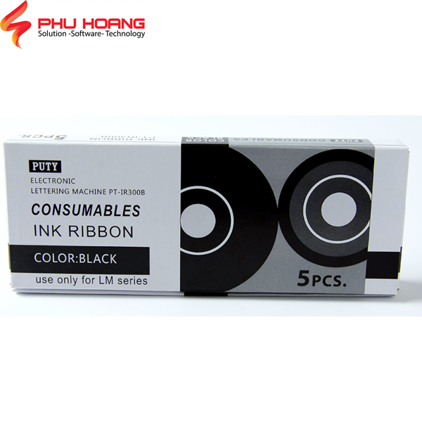 [Freeship+ Mua 5 tặng 1]Mực in ống Max LM-IR300B màu đen rộng 12mm dài 50m sử dụng cho máy in ống lồng đầu cốt LM-370A LM-380E LM-380EZ LM-390A, LM-550A, LM-550E, Phu Hoang Company