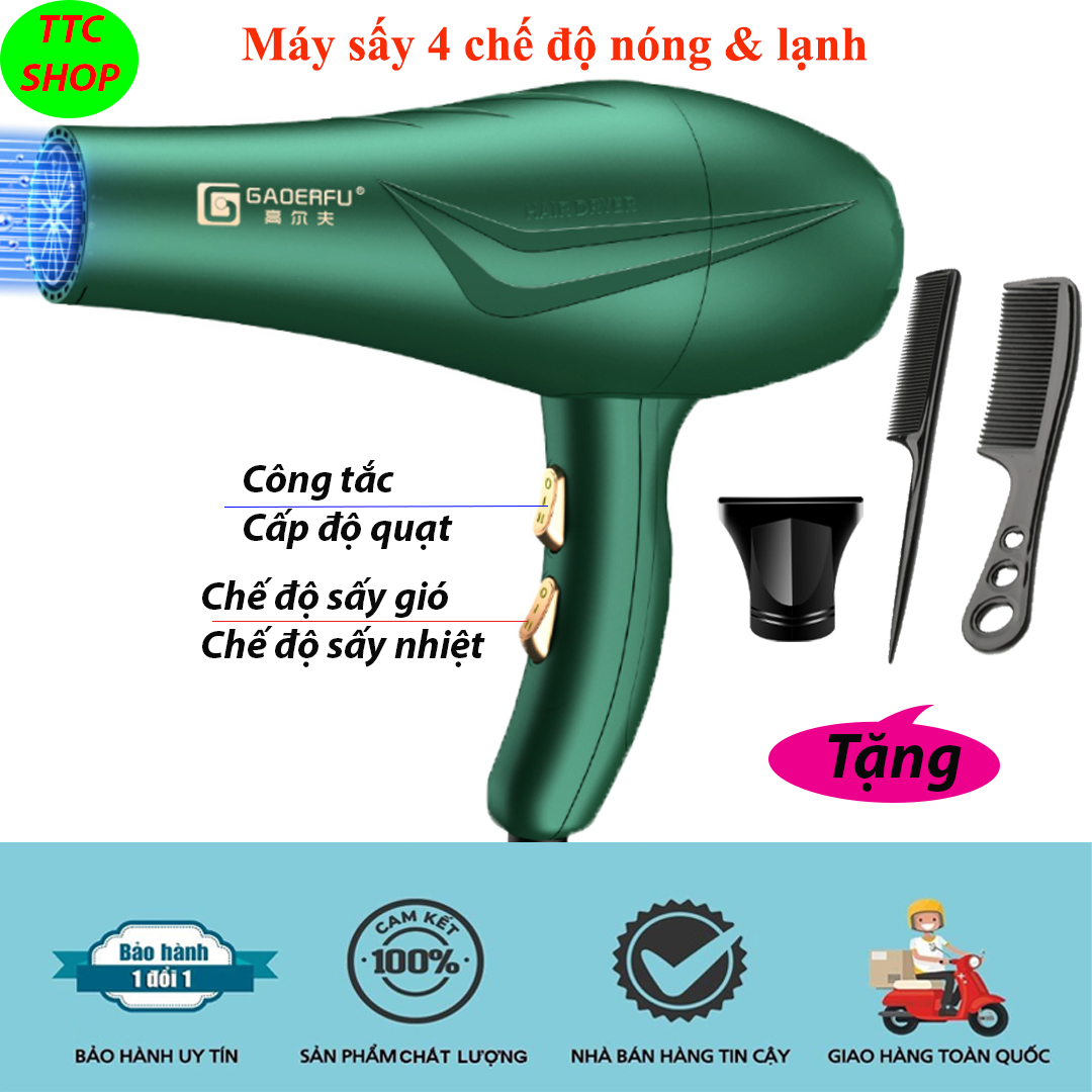 Máy sấy tóc GEOERFU Ruột đồng cao cấp, máy sấy tóc công suất lớn 3500W, máy sấy tóc đa năng , Mấy sấy 2 chế độ nóng & lạnh