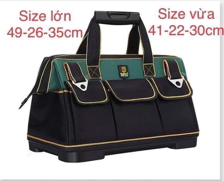 Túi đựng đồ nghề thợ điện cao cấp - túi giỏ đựng đồ nghề dụng cụ sửa chữa đế nhựa chống nước