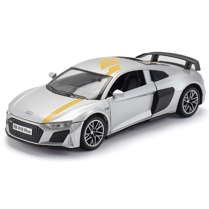 Mô hình siêu xe kim loại Audi R8 V10 Plus tỷ lệ 1:32