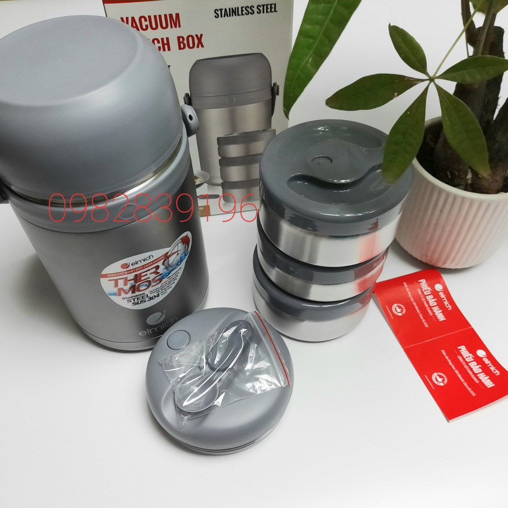 Bình đựng thức ăn giữ nhiệt Elmich 3128- 1800ml BÌNH ELMICH 3128