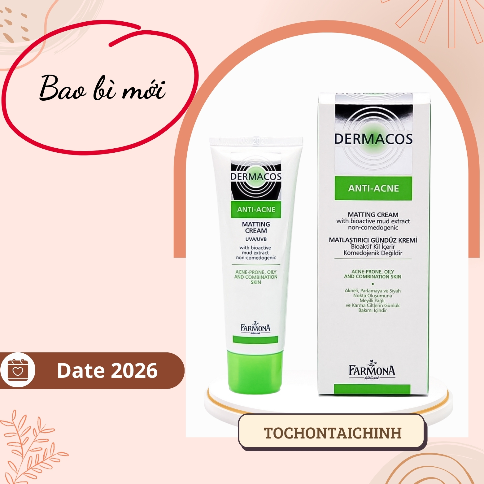 Sữa rửa mặt Dermacos Anti-Acne Deep Cleansing Gel 150ml