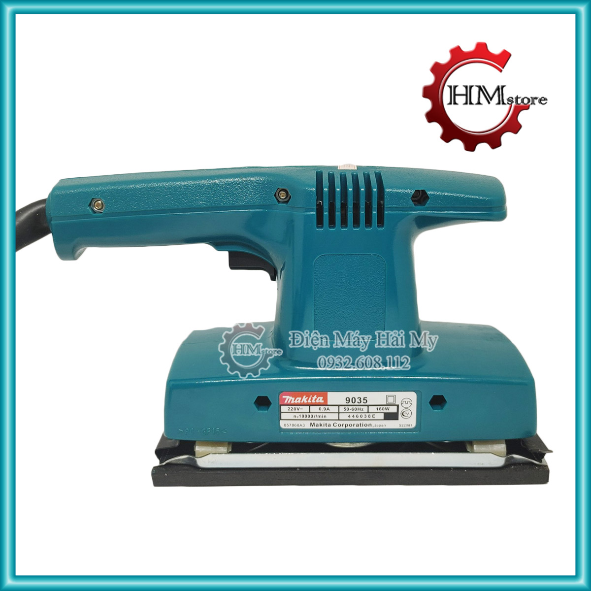 Máy chà nhám rung Makita 9035 chữ nhật, công suất 160w - Máy chà nhám chữ nhật, máy chà nhám gỗ - Vòng tua 10.000v/p, kích thước giấy 93mmx185mm, công dụng xả nhám bề mặt gỗ - Bảo hành 6 tháng - HẢI MY STORE