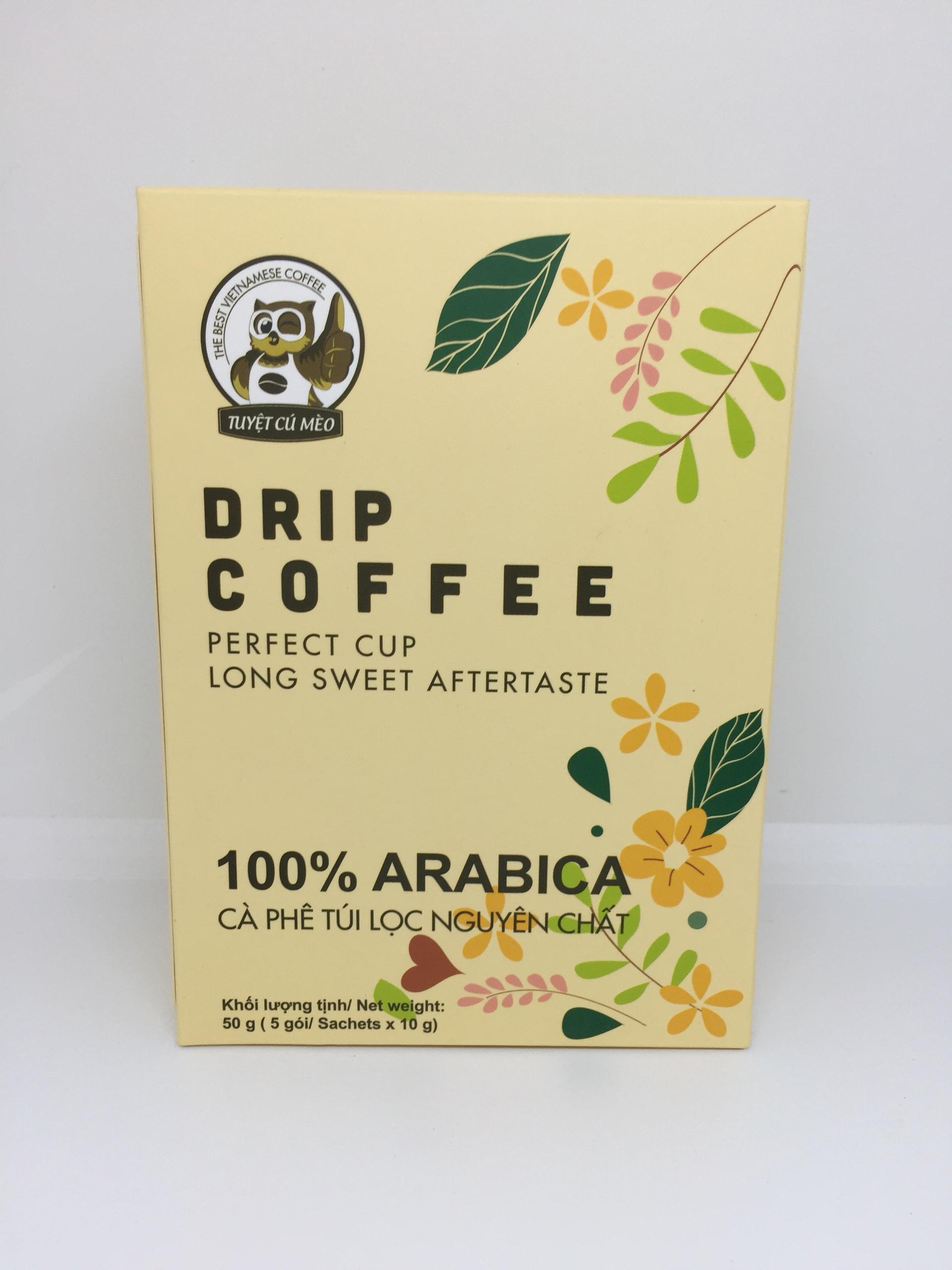 Cà phê túi lọc arabica 100% drip coffee
