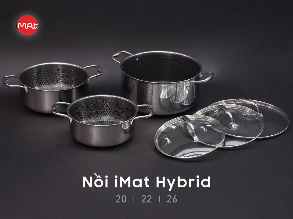 Nồi inox chống dính iMat Blackcube