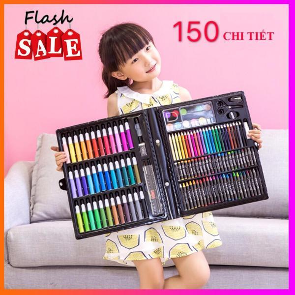 150 chi tiết bộ bút màu vẽ đa năng cho bé, bộ hộp bút chì màu 150 chi tiết cho bé yêu sáng tạo, bo mau ve da nang, bo but mau ve da nang cho be bestmall