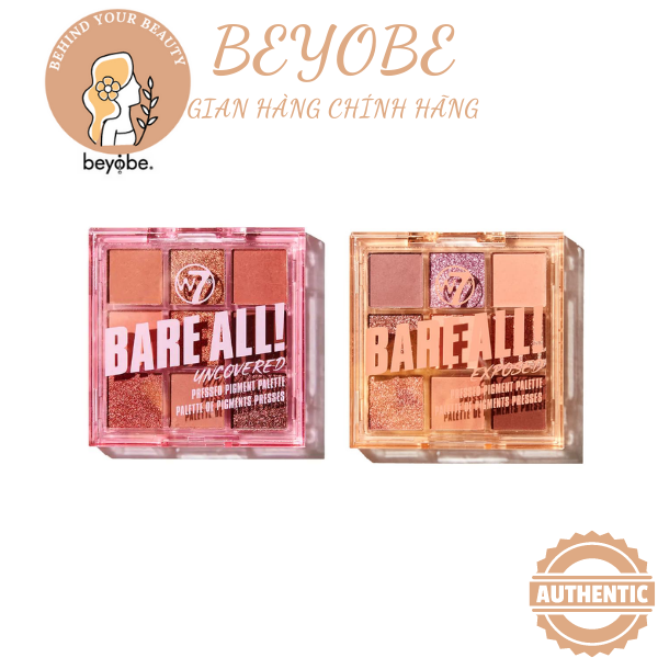 Bảng phấn mắt W7 Bare All Eyeshadow Palette 9 ô