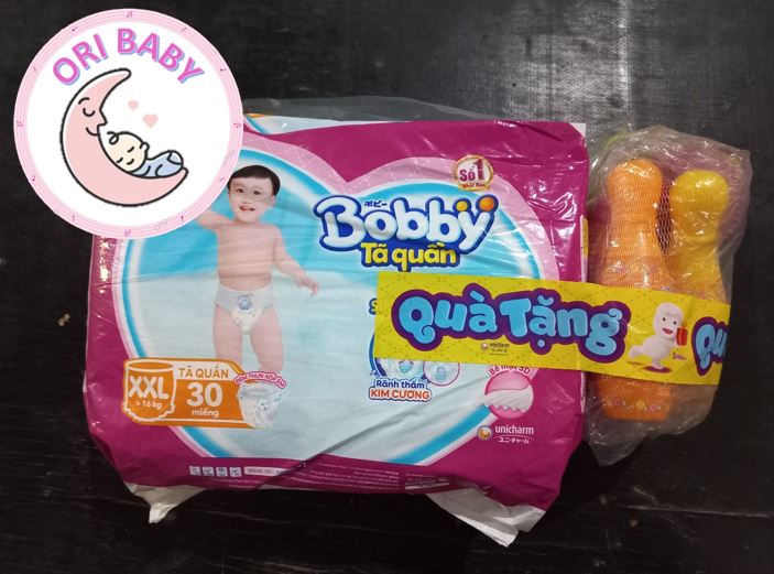 Tã Quần Bobby size XXL 30 có quà tặng