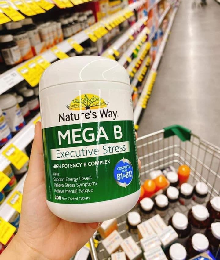 Nature's Way Mega B Executive Stress 200 Tablets