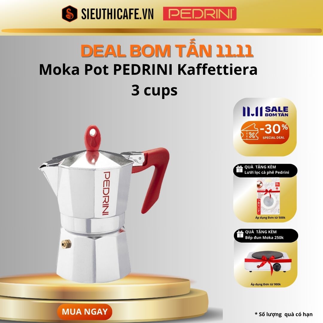 Pedrini Kaffettiera Set of 2 Coffee-Makers