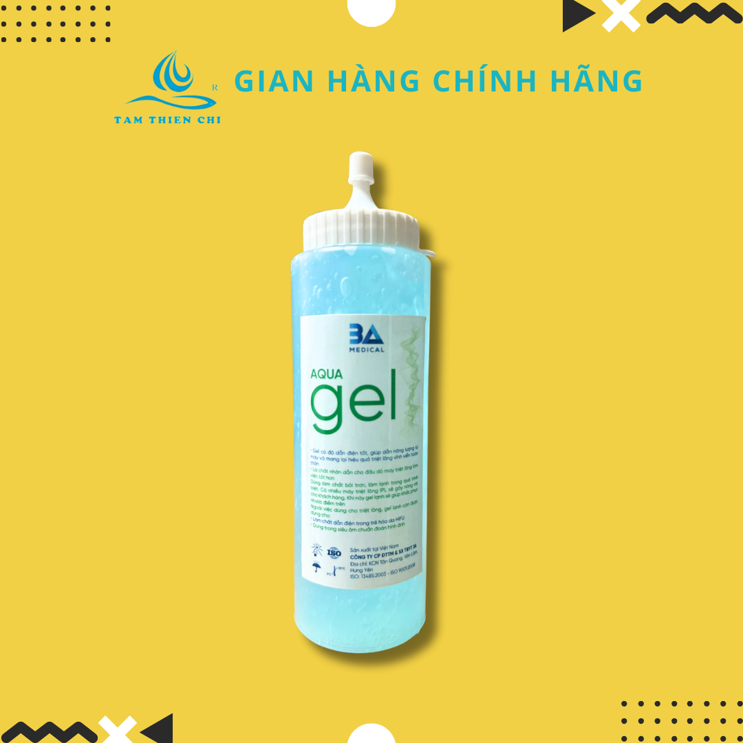Gel siêu âm cho máy triệt lông gel điện tim ECG Tâm Thiện Chí Konix chai 250ml