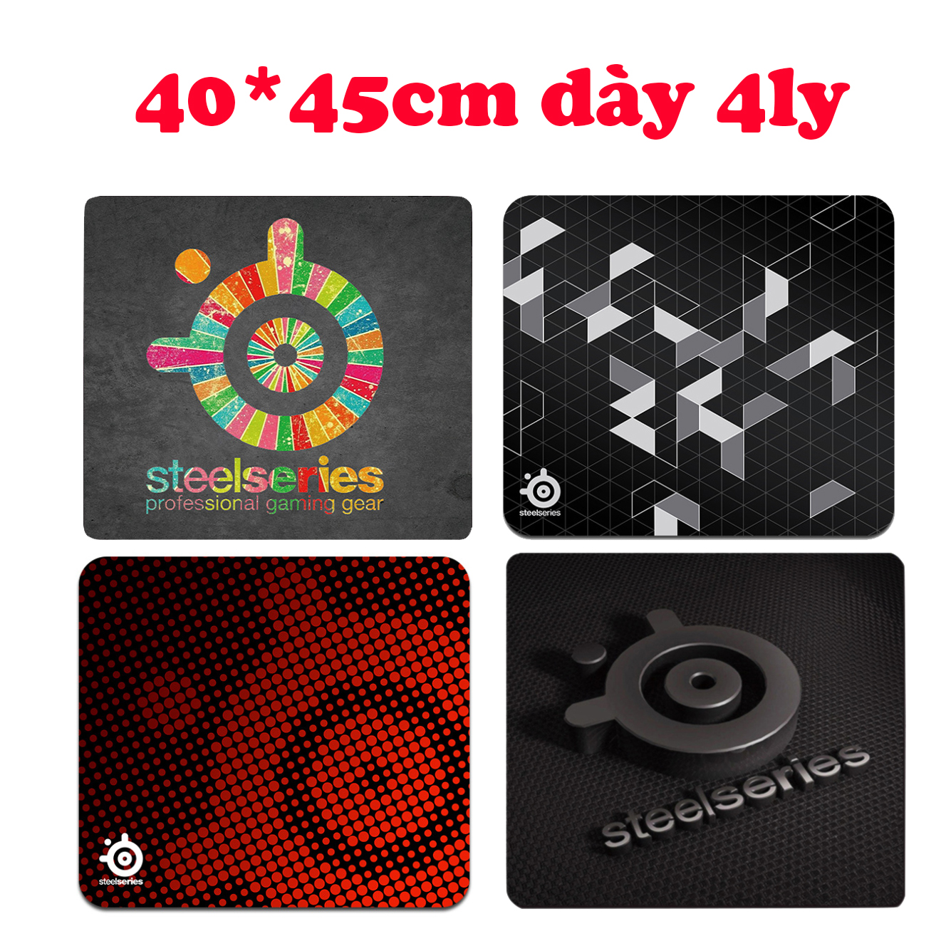 Lót Chuột, Bàn di chuột SteelSeries QCK 45x40cm dày 4ly(ảnh thật 100%)