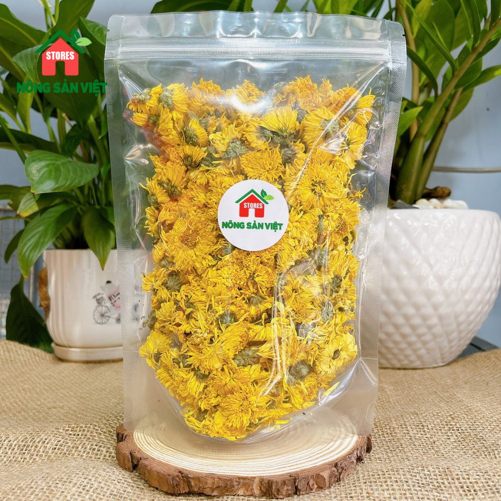 Trà hoa cúc vàng sấy khô 100gr nguyên bông tự nhiên