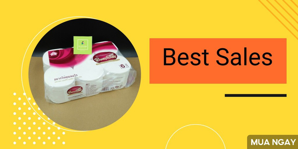 Combo 5 lóc giấy bestsoft thái lan lốc 6 cuộn - thái lan