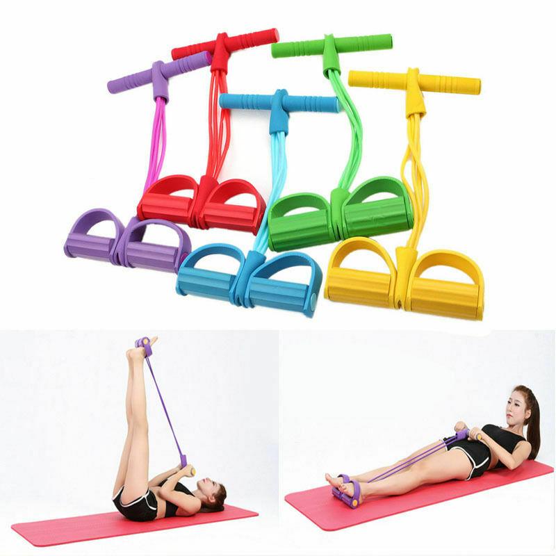 Dây Kéo Đàn Hồi, Dây Keo Tập Bụng 4 Ống Cao Su Chắc Chắn Tập Cơ Bụng Tay Chân Gym Thể Dục Tại Nhà