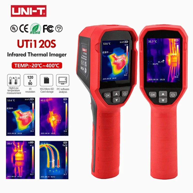Camera chụp ảnh nhiệt hồng ngoại UNI-T UTi120S bảng mạch thiết bị điện tử thử nghiệm công nghiệp camera chụp ảnh nhiệt -20 ~ 400°C