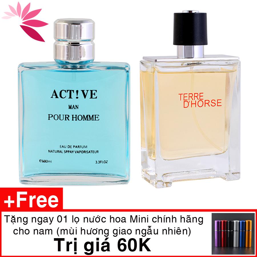 Combo 2 nước hoa nam , nước hoa nam chính hãng lưu hương lâu 100ml NH01+ NH03 tặng nước hoa 60k.Mua 2 giảm 10% Fllow giảm 20k
